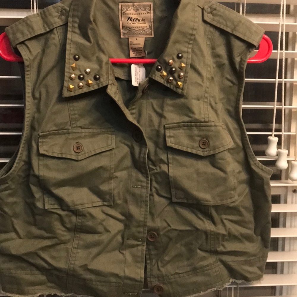 Army green vest